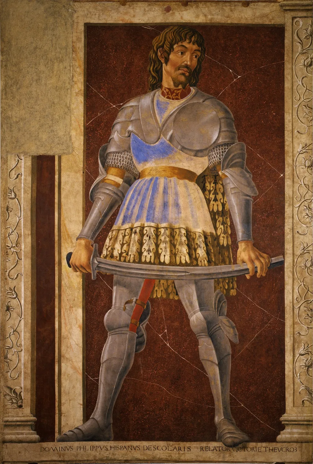 Pippo Spano from the cycle Famous People, by Andrea del Castagno, tempera, 1450
