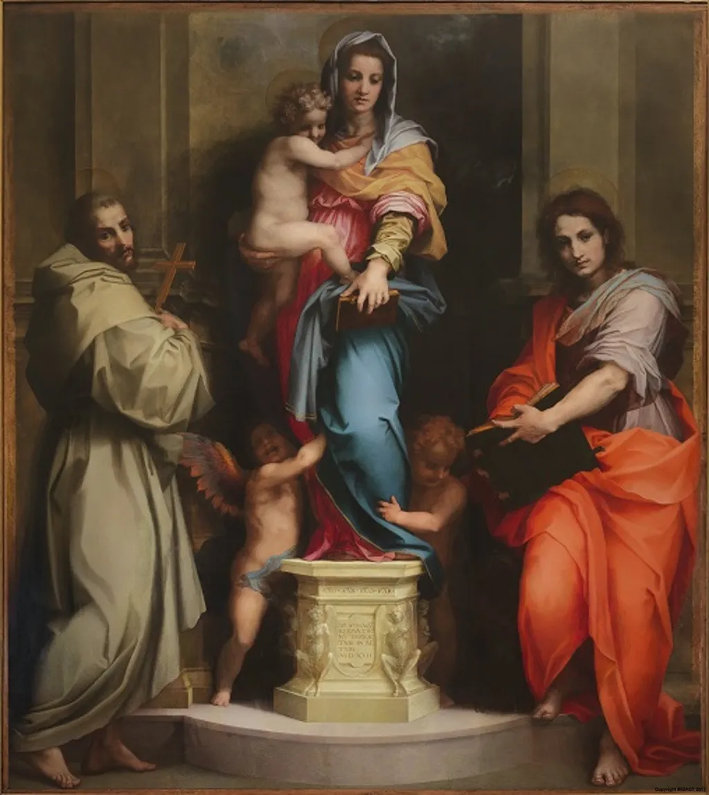 Madonna of the Harpies, by Andrea del Sarto, oil, 1517