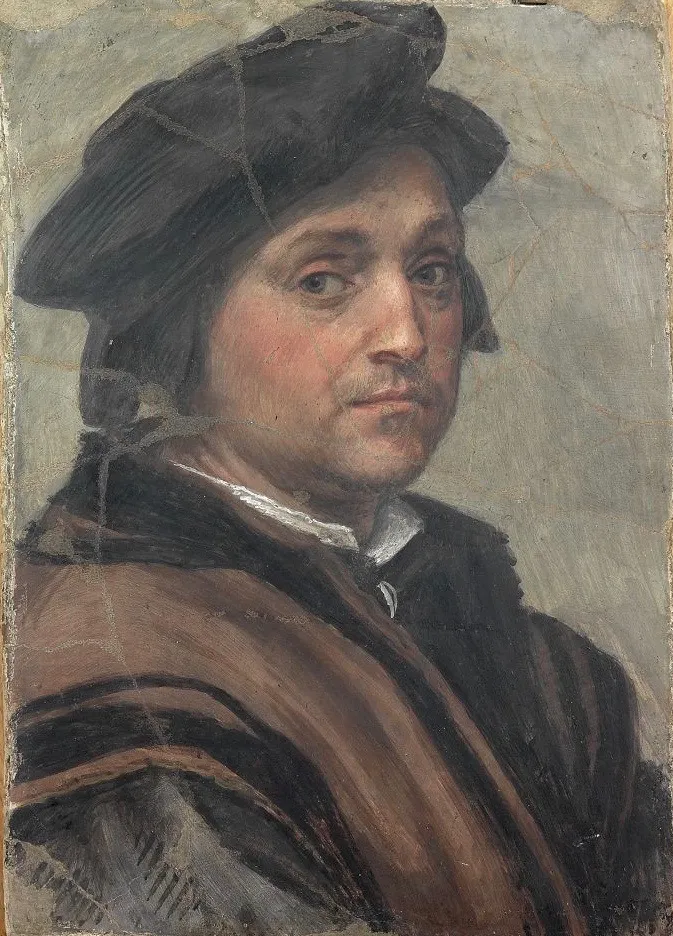 Self-portrait, by Andrea del Sarto, fresco, 1528