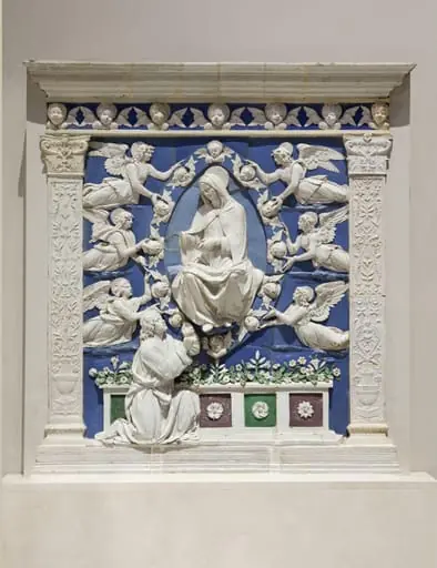 The Assumption of the Virgin, by Andrea della Robbia