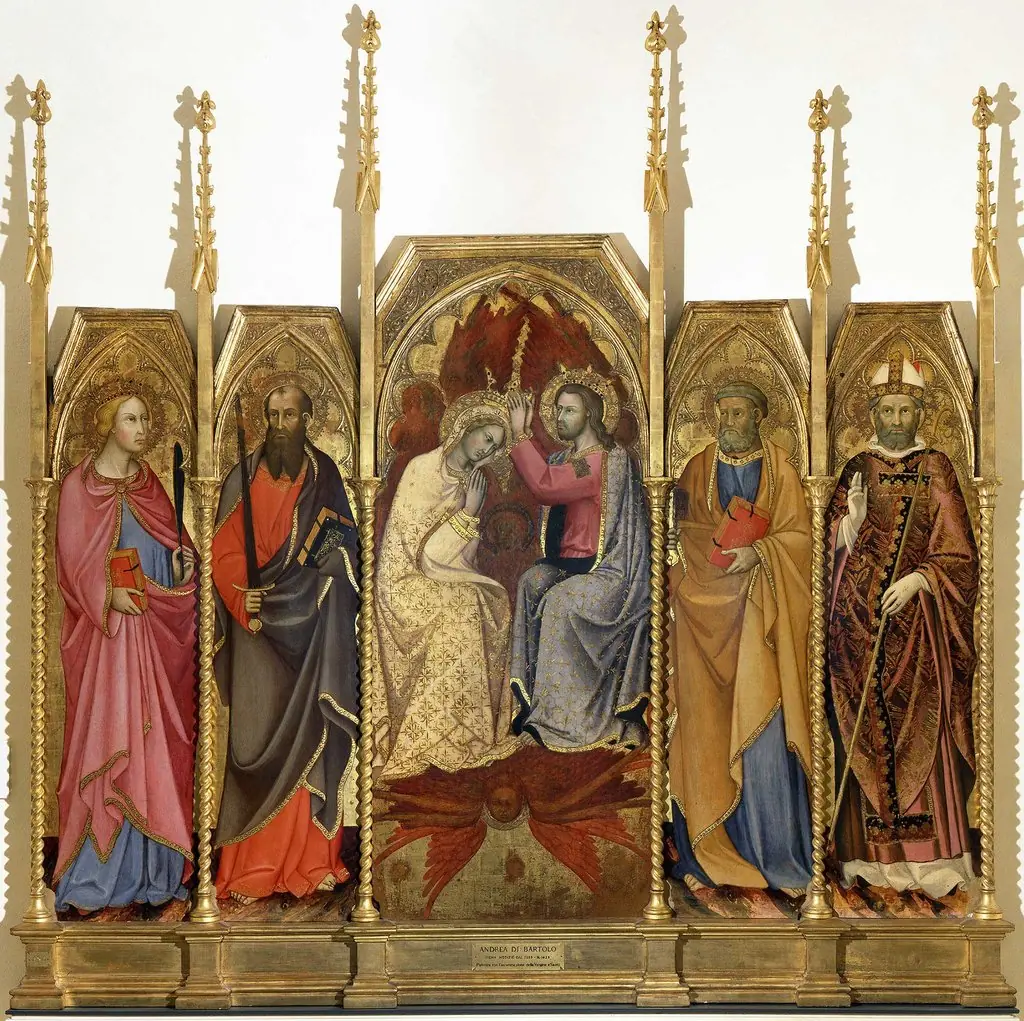 Coronation of the Virgin, by Andrea di Bartolo