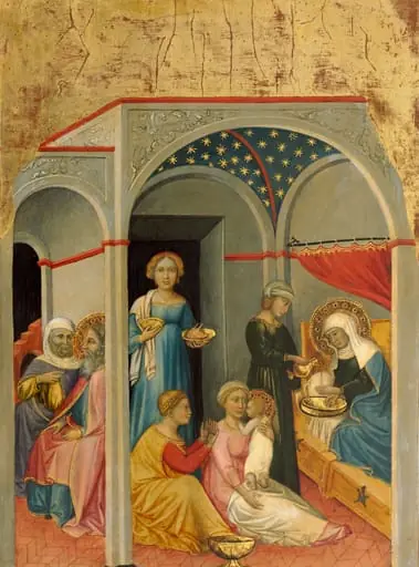 The Nativity of the Virgin, by Andrea di Bartolo