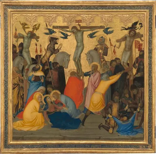 Scenes from the Passion of Christ: The Crucifixion [middle panel], by Andrea di Vanni