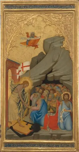 Scenes from the Passion of Christ: The Descent into Limbo [right panel], by Andrea di Vanni