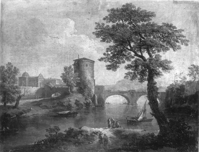 Ideallandschaft, by Andrea Locatelli, unspecified, 1700