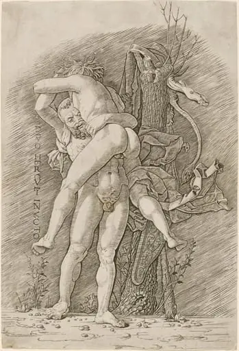 Hercules and Antaeus, by Andrea Mantegna