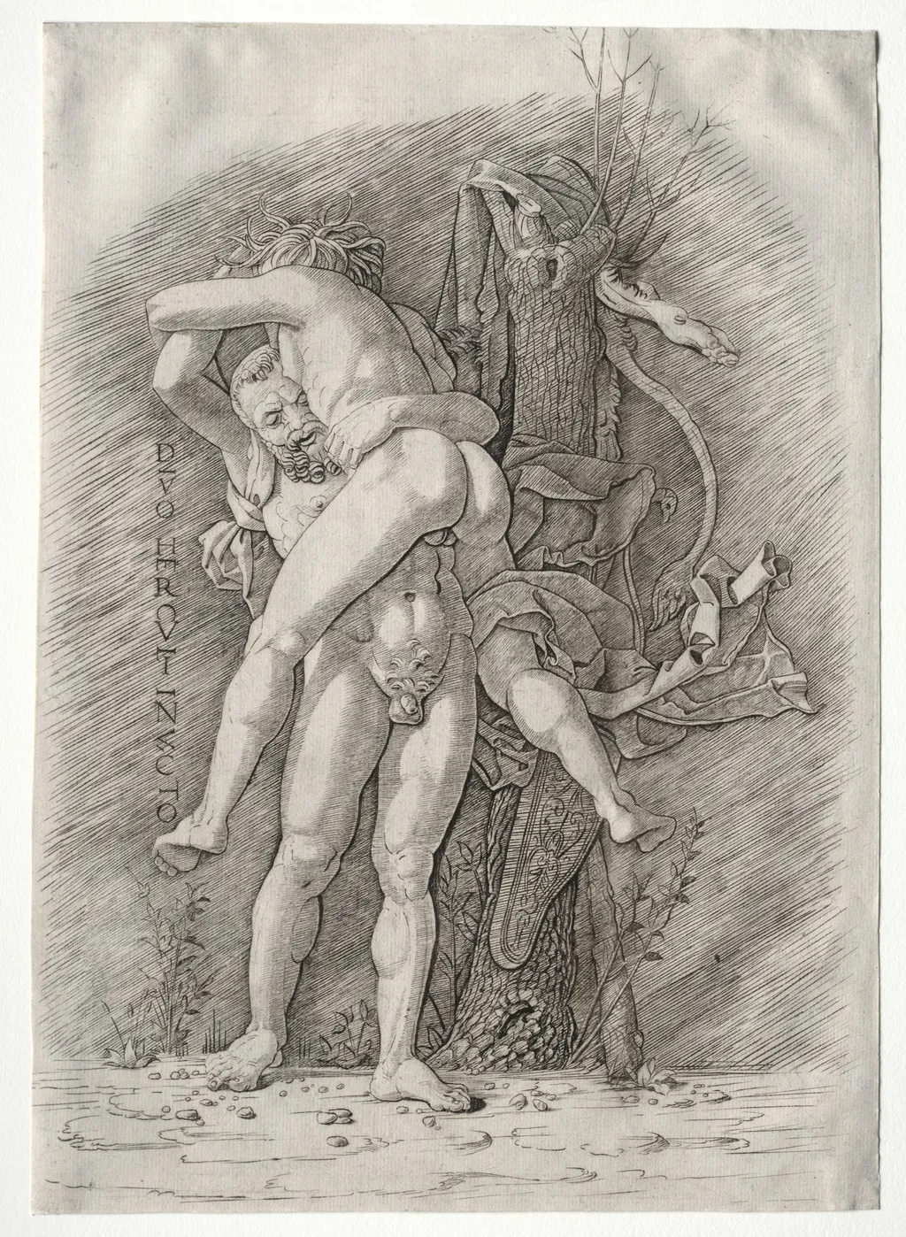 Hercules and Antaeus, by Andrea Mantegna, 1404