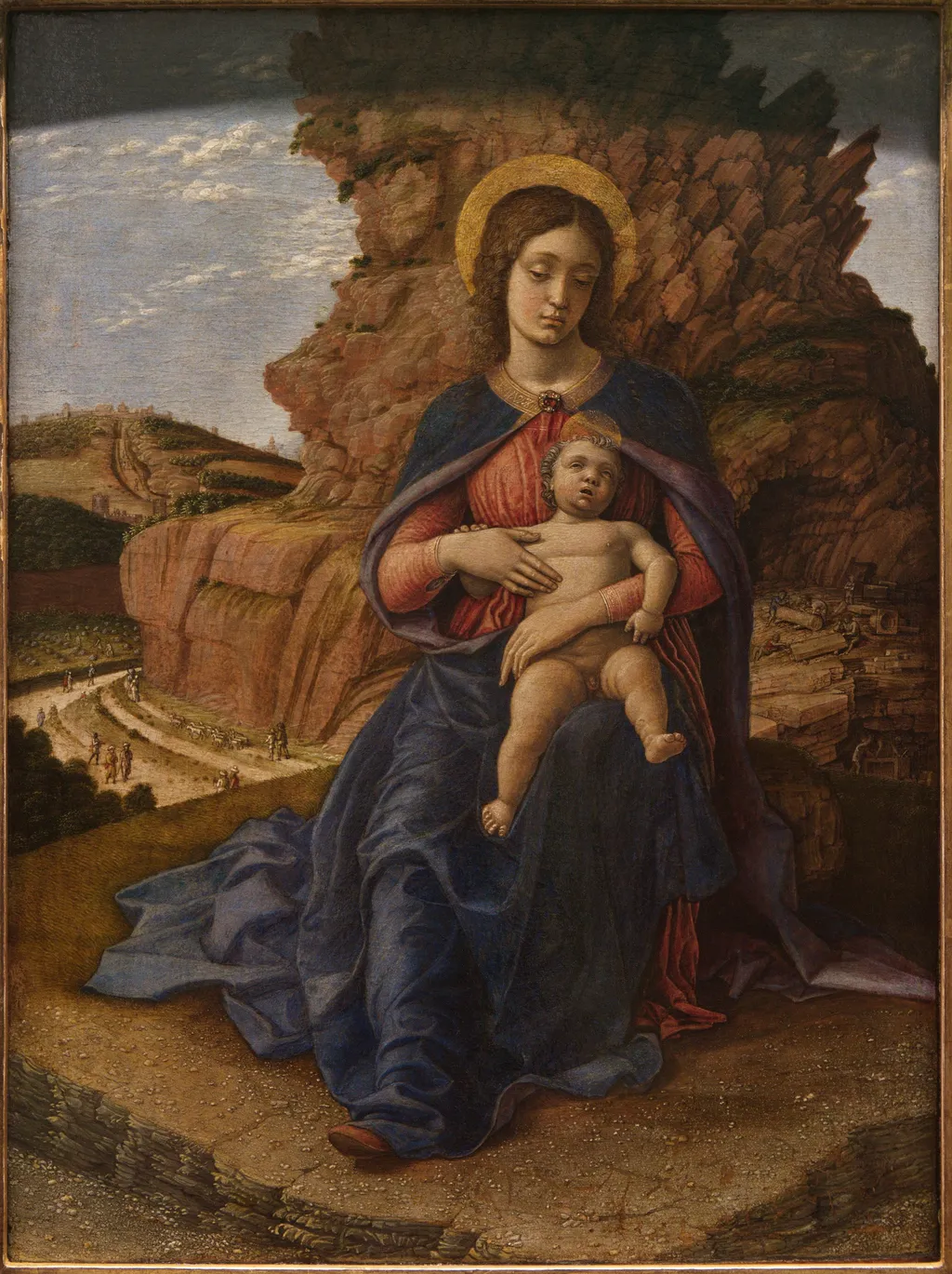 Madonna of the Caves, by Andrea Mantegna, tempera, 1495