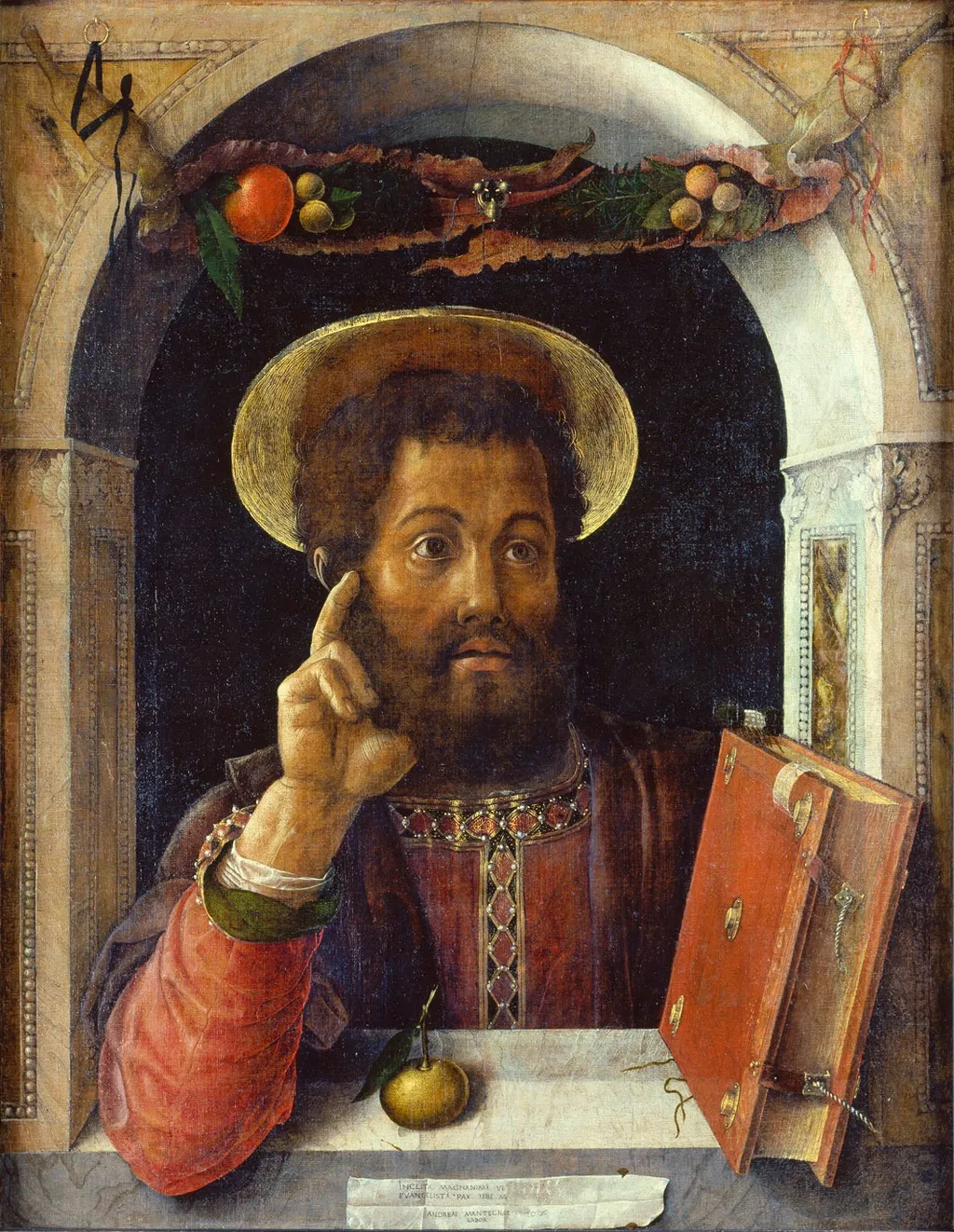 Saint Mark, by Andrea Mantegna, mixed, 1449