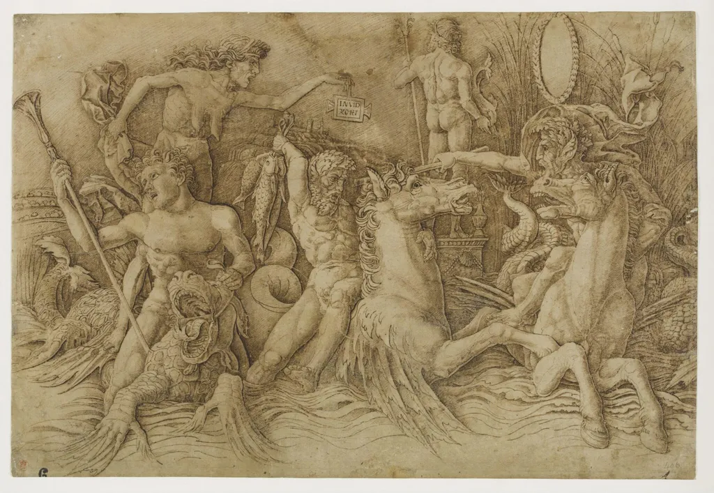 The battle of the sea gods, by Andrea Mantegna, 1475