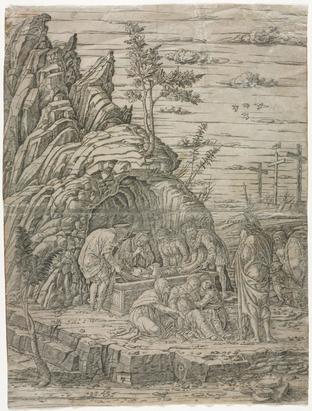 The Entombment with the Four Birds, by Andrea Mantegna, 1483