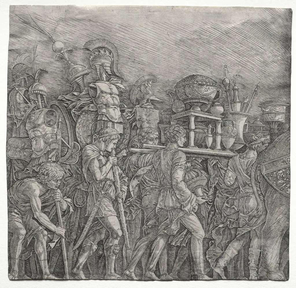 The Triumphs of Caesar: The Corselet Bearers, by Andrea Mantegna, 1495