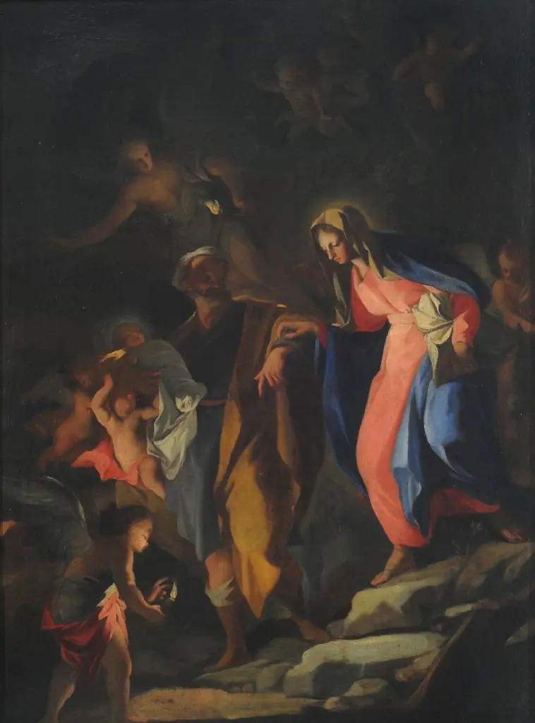 Flight into Egypt, by Andrea Pozzo