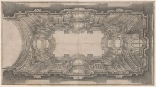 Illusionistic Architecture for the Vault of San Ignazio, by Andrea Pozzo