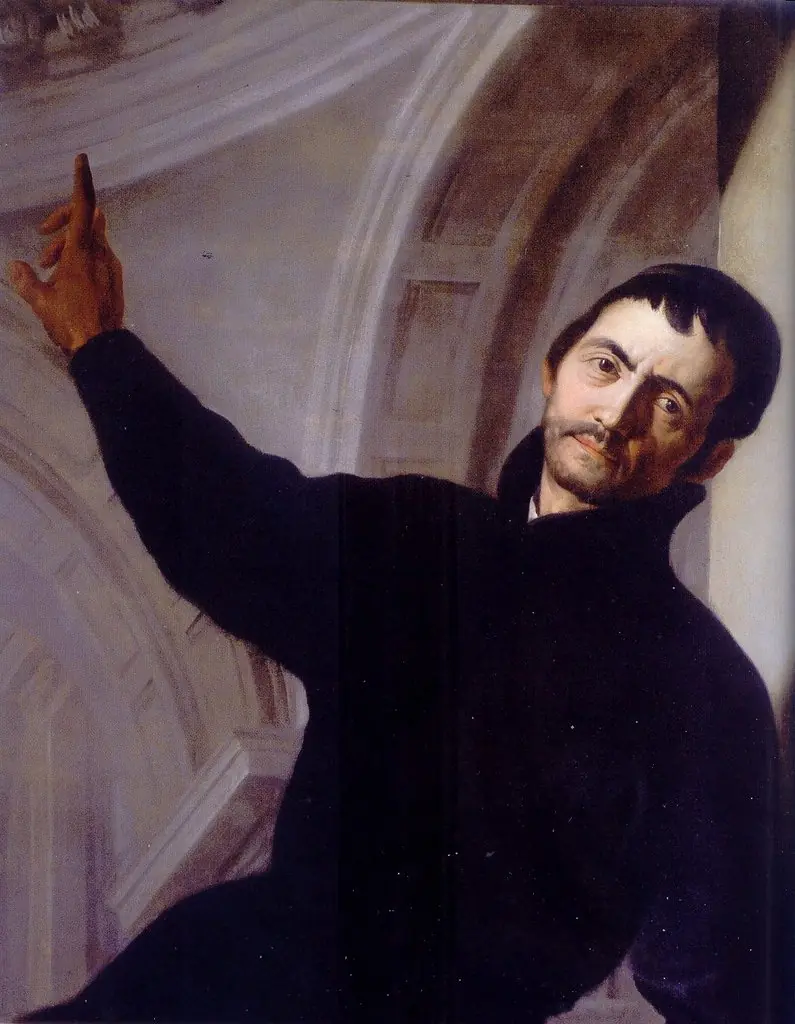 Self-portrait, by Andrea Pozzo