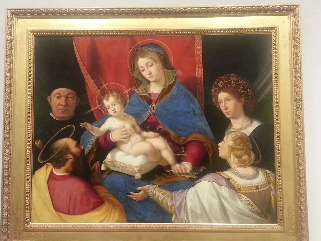 Madonna and child, by Andrea Previtali, unspecified, 1523