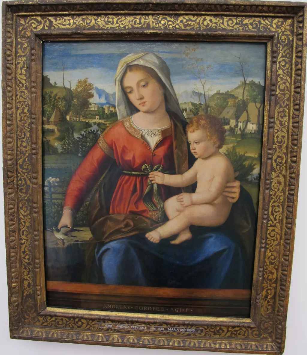 Muttergottes mit Kind, by Andrea Previtali, unspecified, 1502