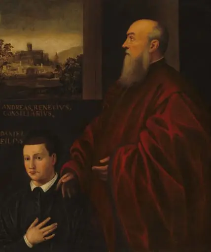 Andrea Renier and His Son Daniele, 1563