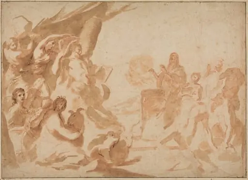 A Sacrifice to Pan, by Andrea Sacchi