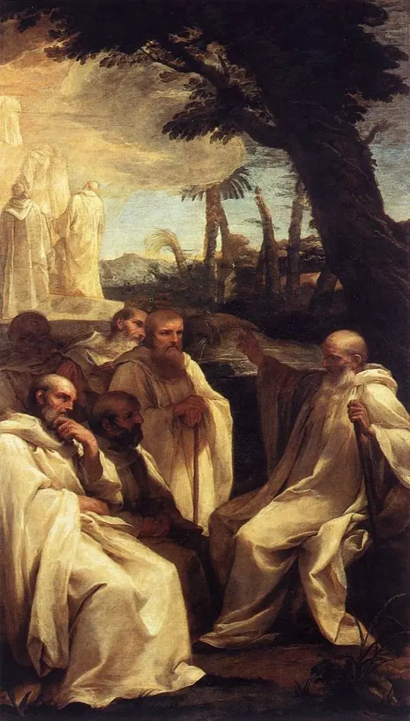 Visione di San Romualdo, by Andrea Sacchi