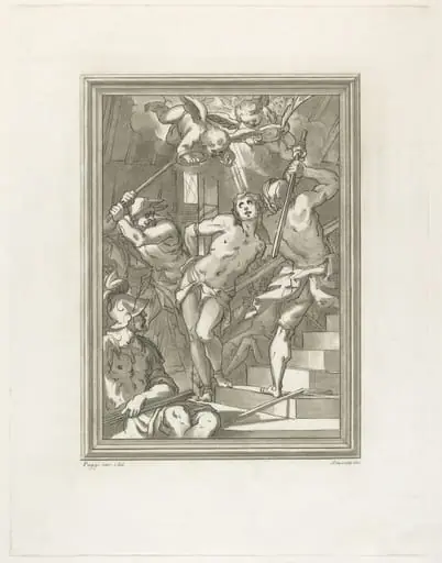Flagellation of a Saint, by Andrea Scacciati