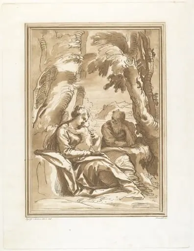 Rest on the Flight into Egypt, by Andrea Scacciati