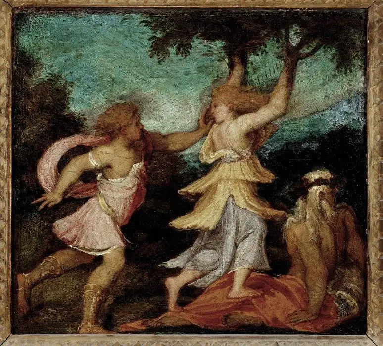 Apollo and Daphne, by Andrea Schiavone