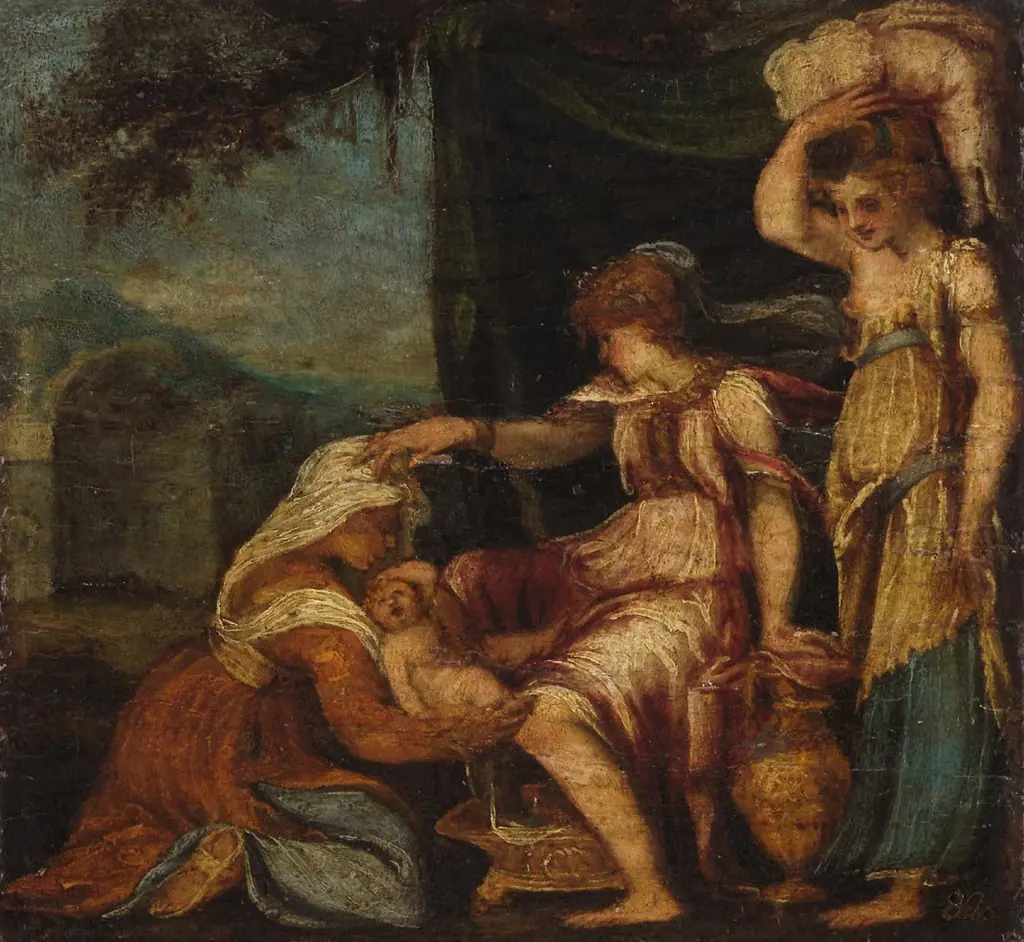Birth of Jupiter, by Andrea Schiavone