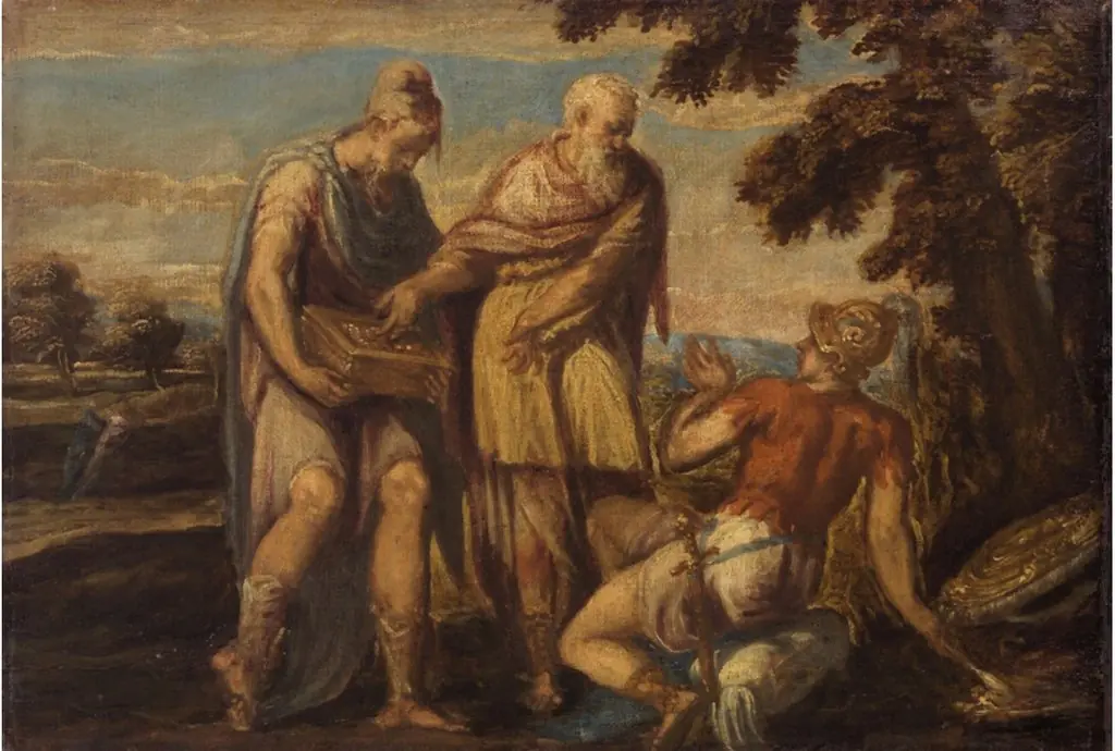 Marius Curius Dentatus, by Andrea Schiavone