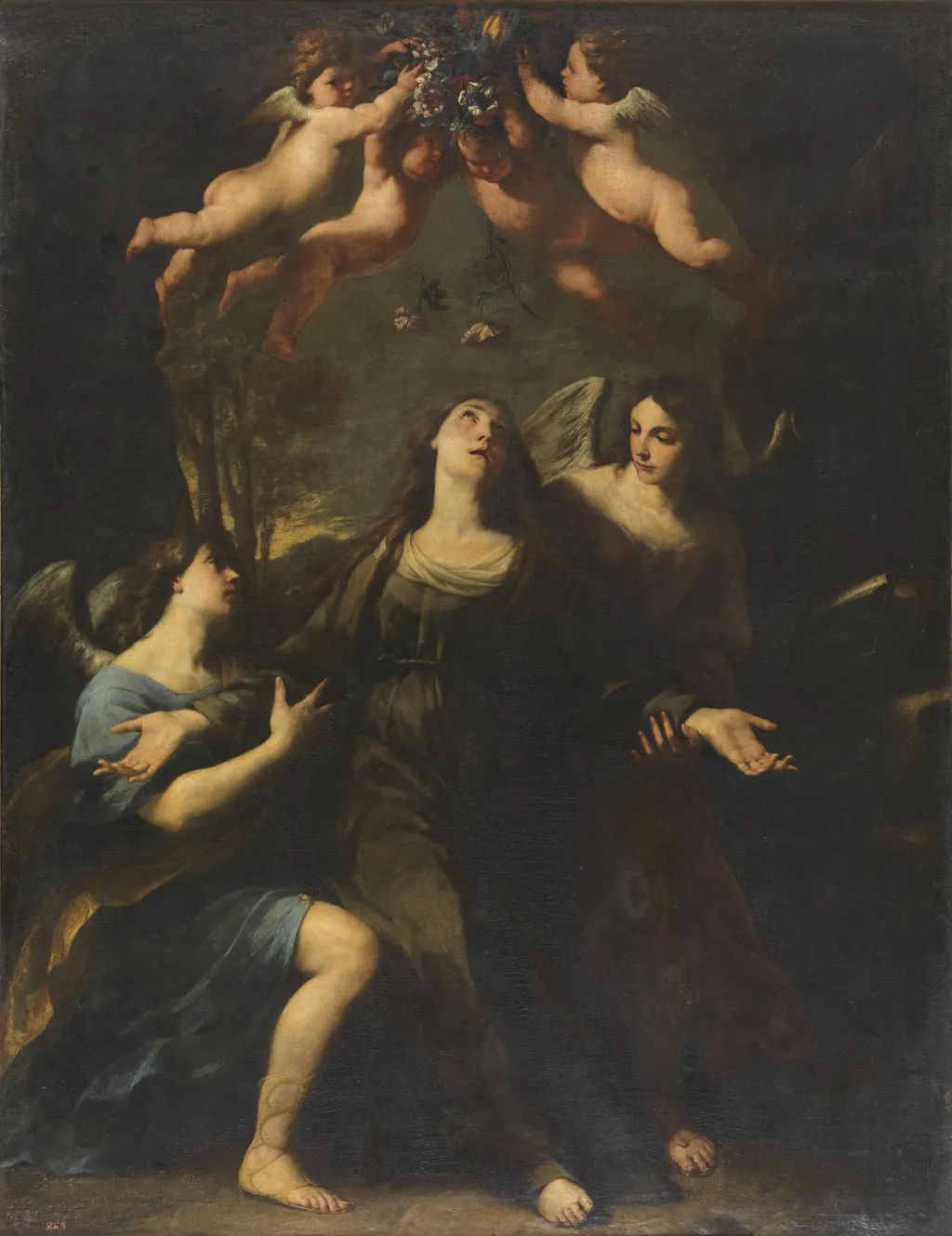 Saint Rosalie of Palermo, by Andrea Vaccaro, oil, 1601
