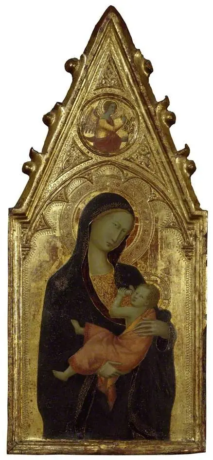 The Virgin and Child with the Angel of the Annunciation in the Gable, by Andrea Vanni