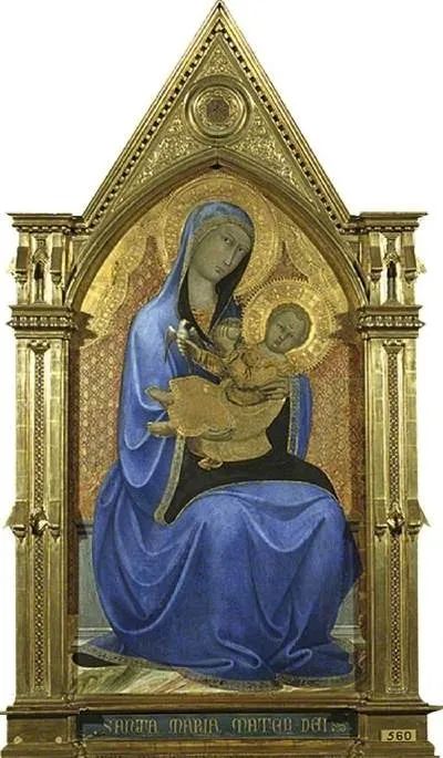 Virgin and Child, by Andrea Vanni, unspecified, 1400