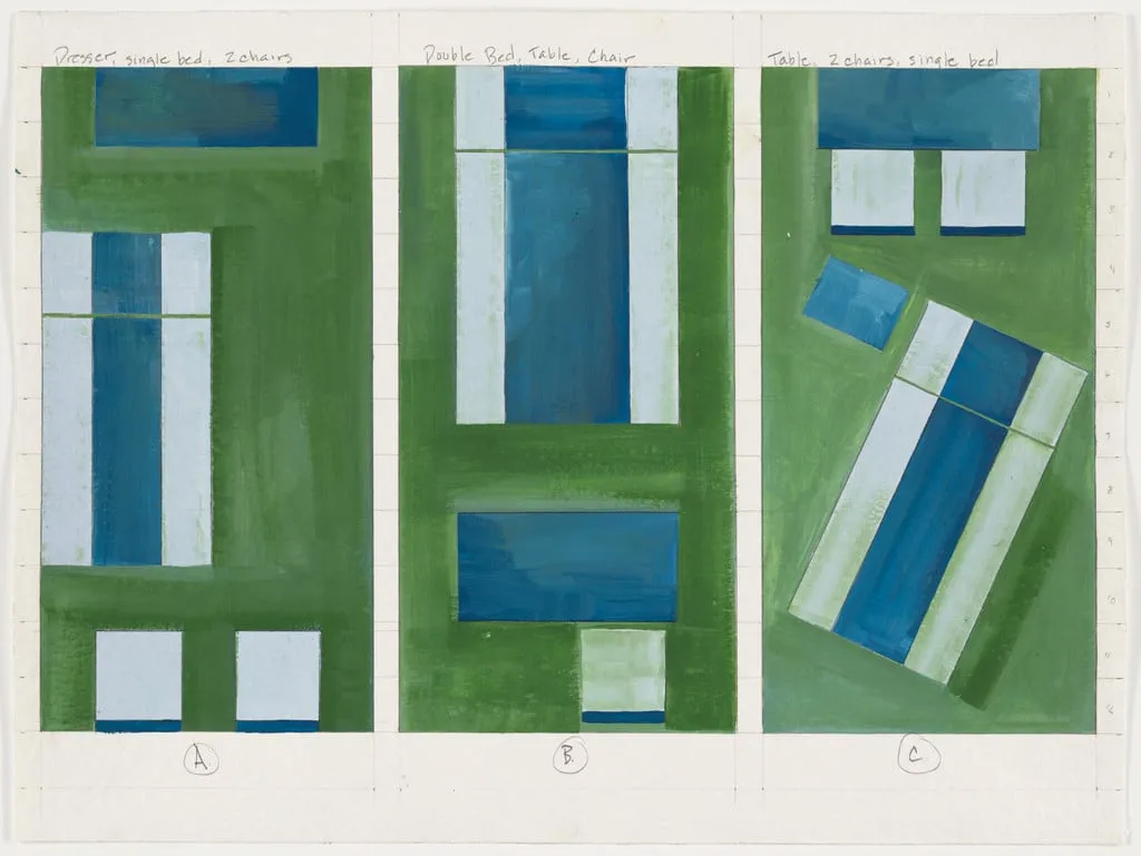 Untitled, by Andrea Zittel, gouache, 1993