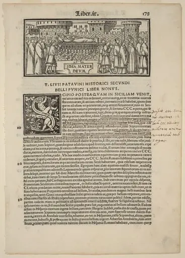 Page from Livius Historiabum Libri, by Andrea Zoan