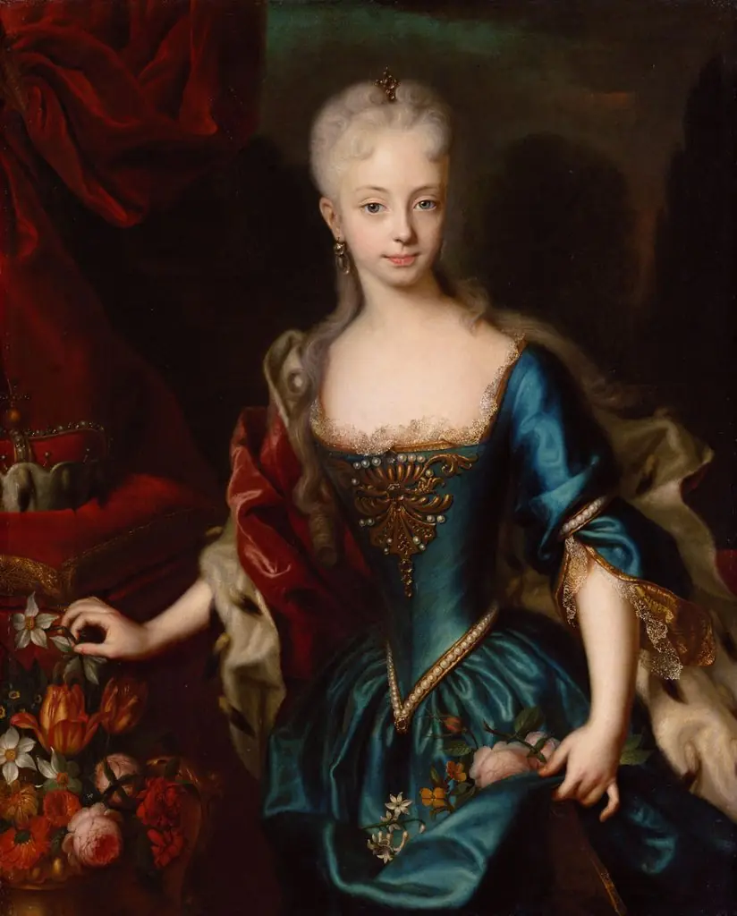 Portrait of Archduchess Maria Theresia, by Andreas Møller