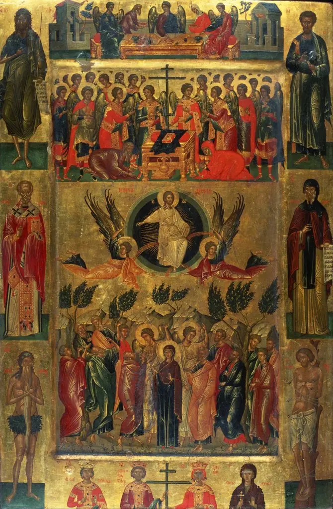 Ascension of Christ with the Hetoimasia
