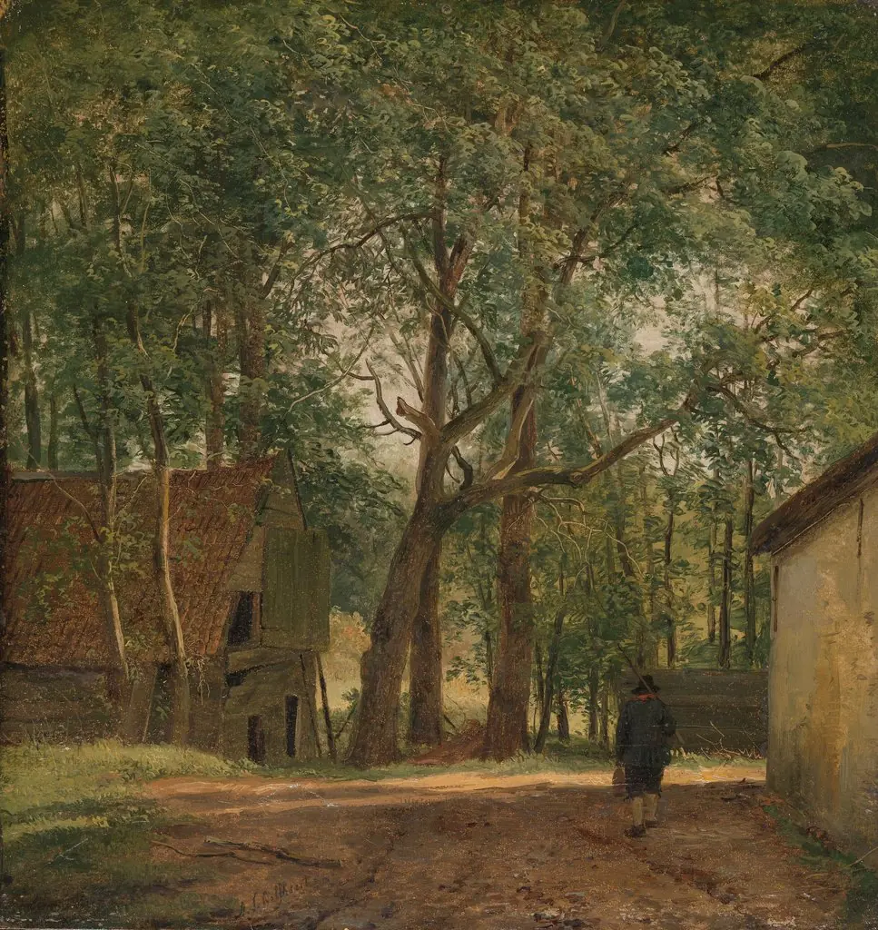 Farmyard, by Andreas Schelfhout