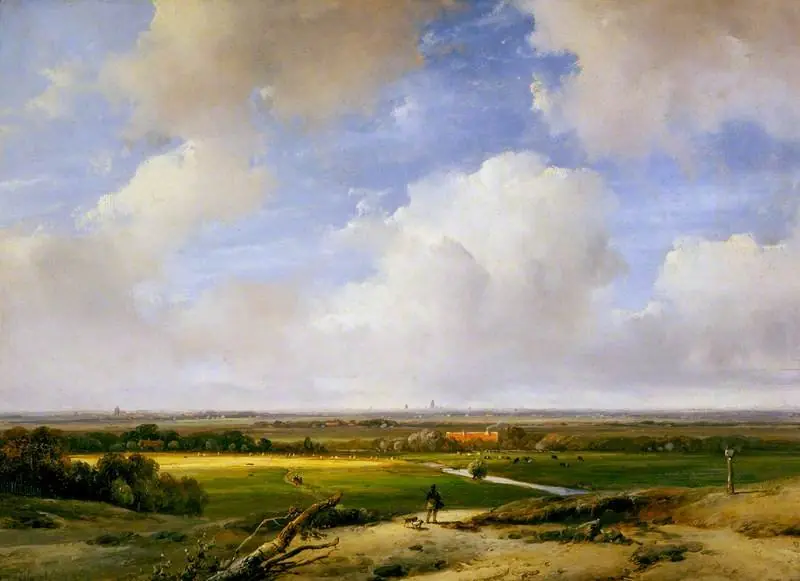Landscape near Haarlem, by Andreas Schelfhout