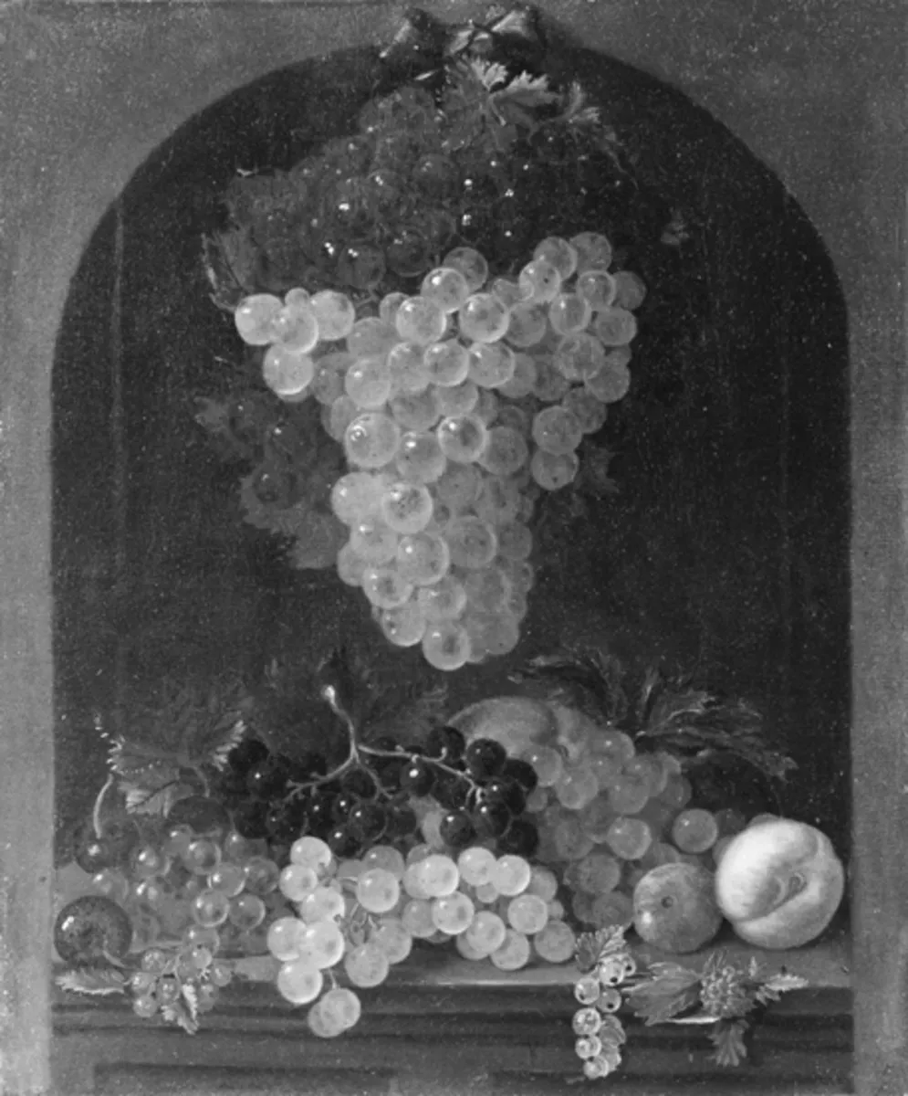 Stilleben mit Trauben, by Andreas Sprecher von Bernegg, oil