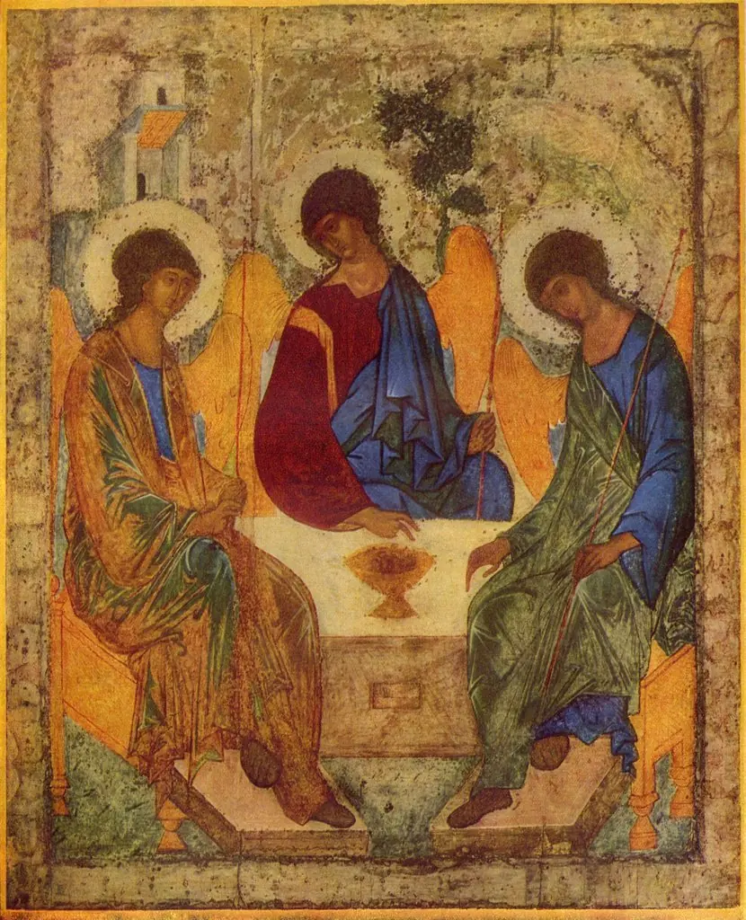 Hospitality of Abraham, by Andrei Rublev