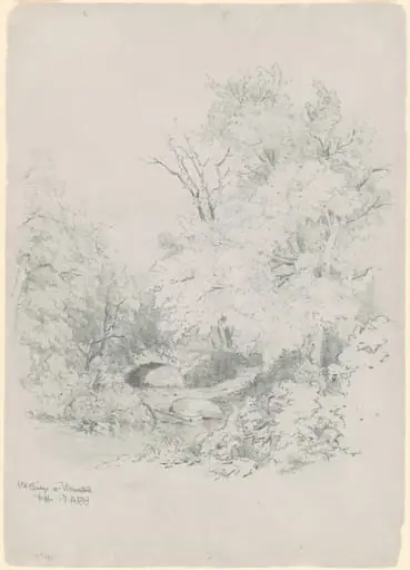 Old Bridge at Weaverton, by Andrew Fisher Bunner