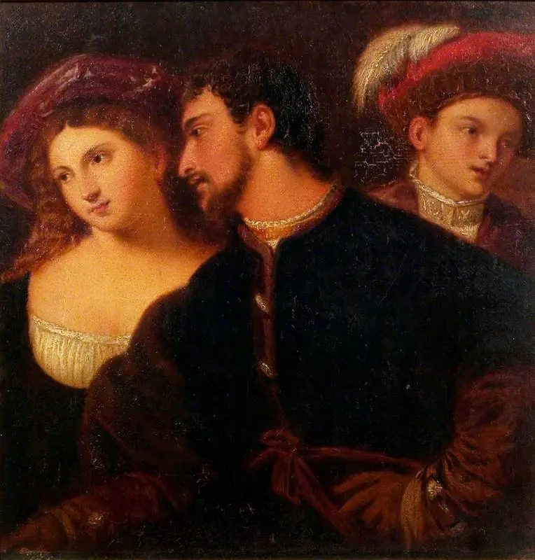 Triple Portrait (after Giorgione), by Andrew Geddes