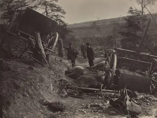 Effects of a Shell Explosion, Fredericksburg, VA., by Andrew Joseph Russell