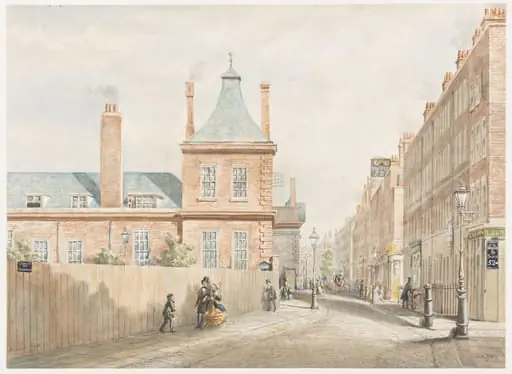 West View of Old Montague House, by Andrew Reid