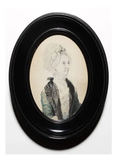 Portrait in watercolour of an unknown elderly woman, by Andrew van Rymsdyk