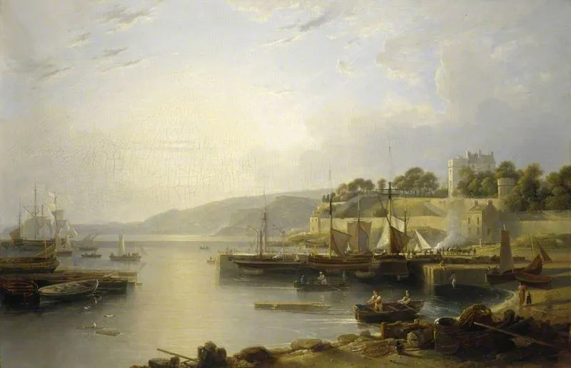 A View of Burntisland, by Andrew Wilson, oil, 1823