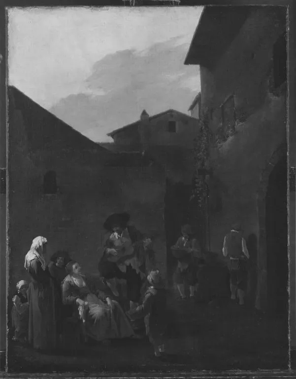 Italienische Volksszene, by Andries Both, unspecified, 1626