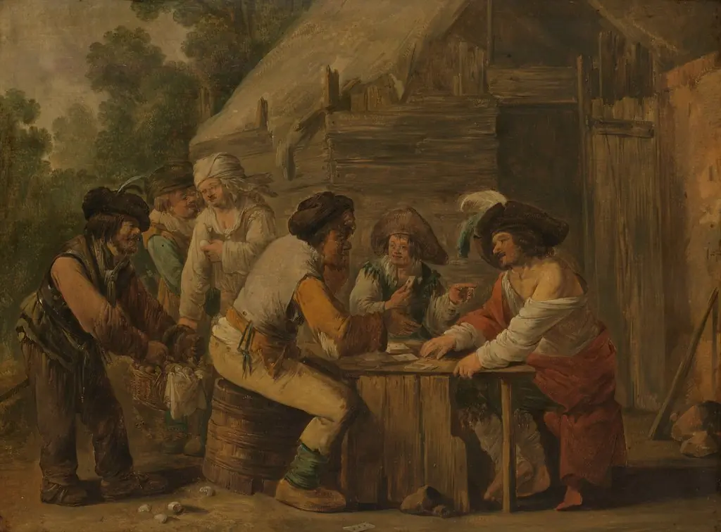 The card players, by Andries Both