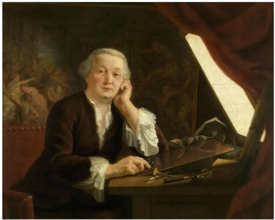 The Engraver Pieter Franciscus Martenasie, by Andries Cornelis Lens