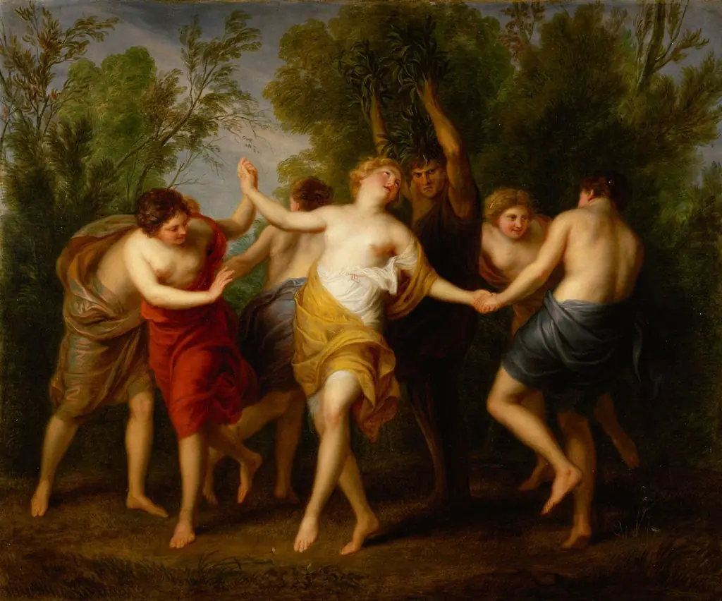 Verwandlung des Apulus in einen Ölbaum, by Andries Cornelis Lens